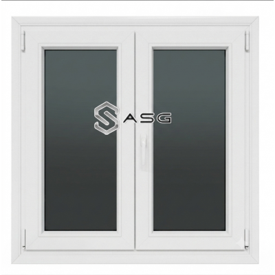 Δίφυλλο Κούφωμα PVC (105x105 cm) – Λευκό