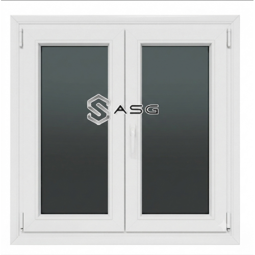 Δίφυλλο Κούφωμα PVC (105x105 cm) – Λευκό