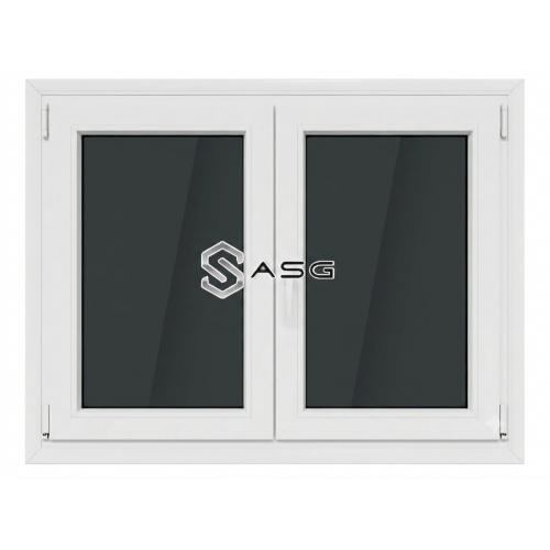 Δίφυλλο Κούφωμα PVC (125x95 cm) – Λευκό